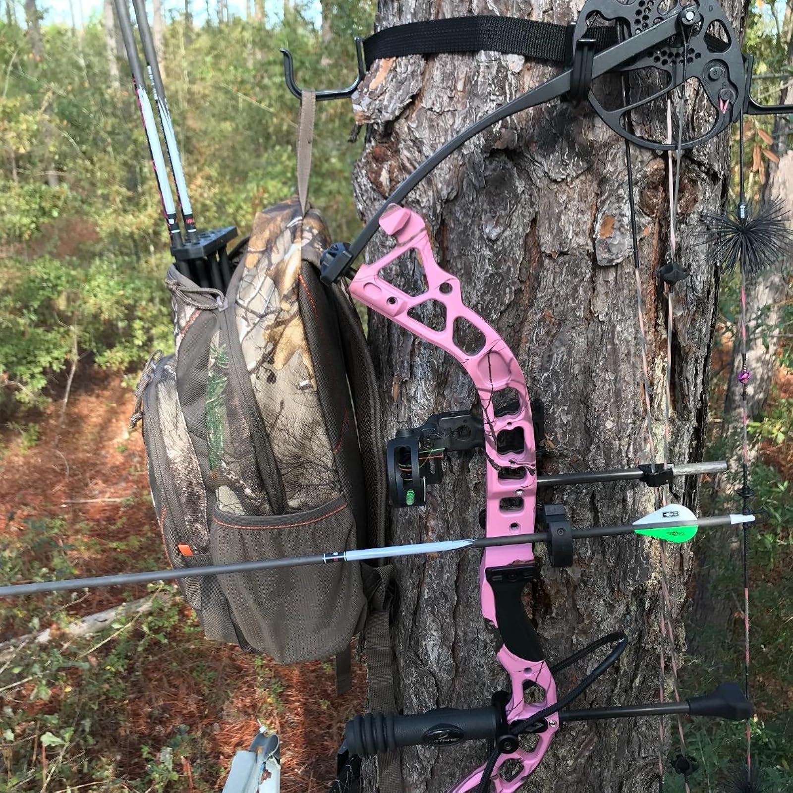 Treestand Gear Hanger Multihook Equipment Holder 5Ft Strap for 18