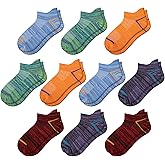 Comfoex 10 Pairs Boys Socks Kids Ankle Sport Cotton Socks For Kids 4-7 7-10 Years Olds