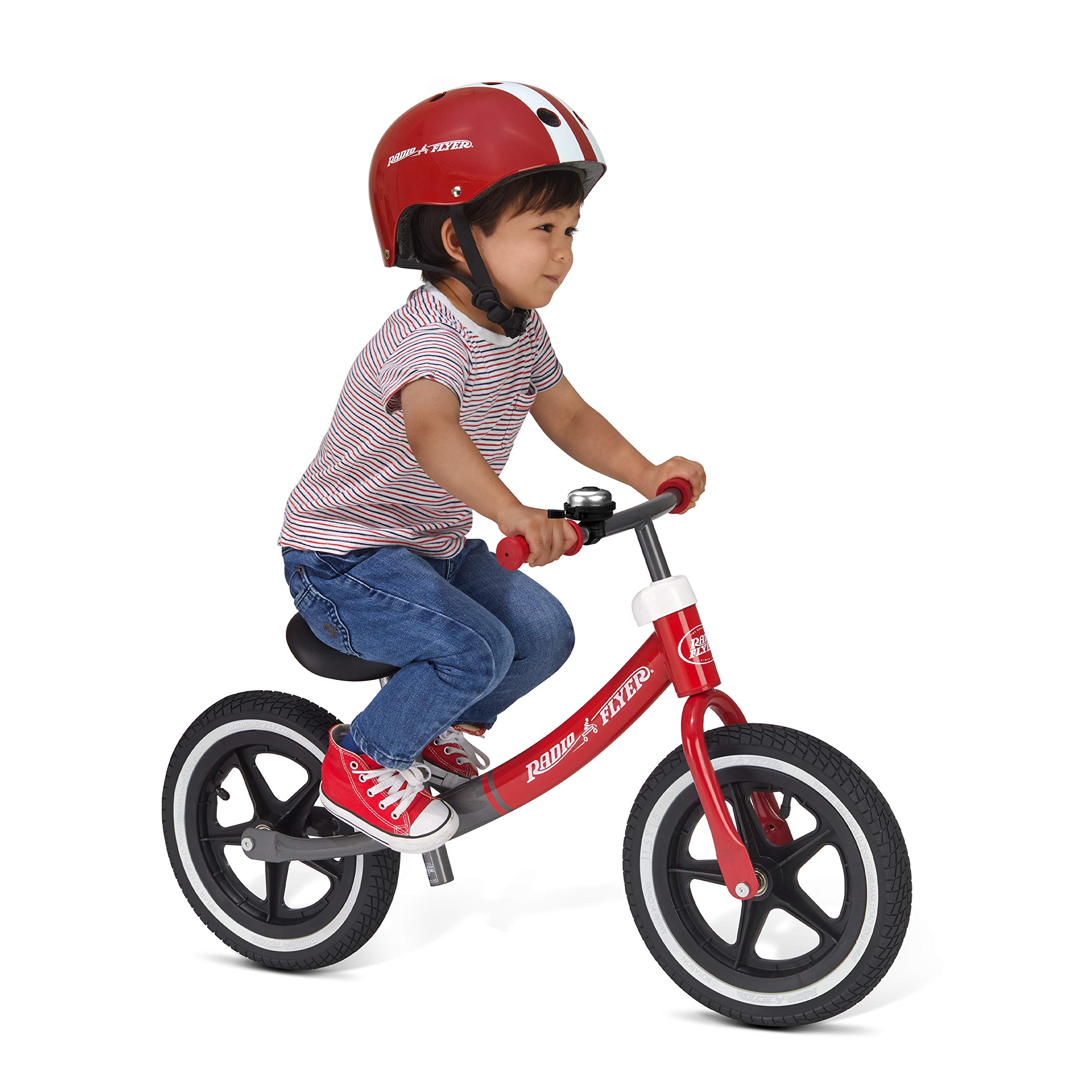 Radio Flyer Air Ride Balance Bike, Toddler Bike, Red and Black Bike for Ages 1.5-5 (Amazon Exclusive)