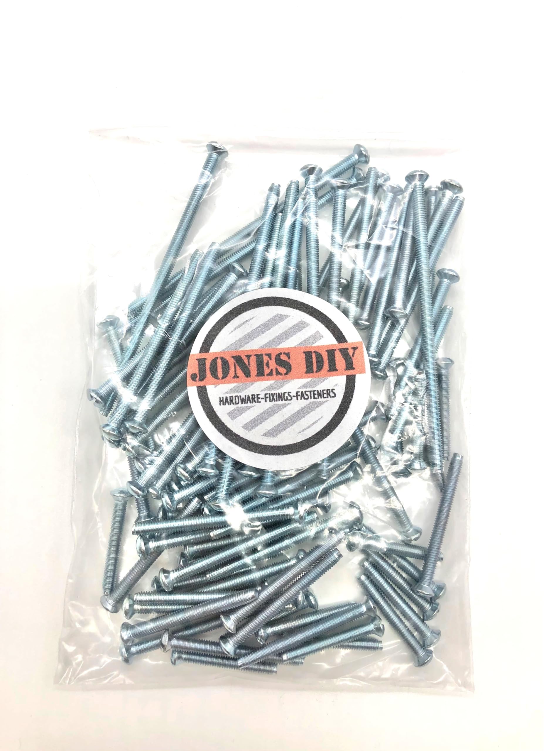 Mixed Pack of 86x Electrical Socket Screws Including 25mm, 35mm, 40mm, 50mm & 75mm Silver Assortment Pack M3.5 Outlet Screws