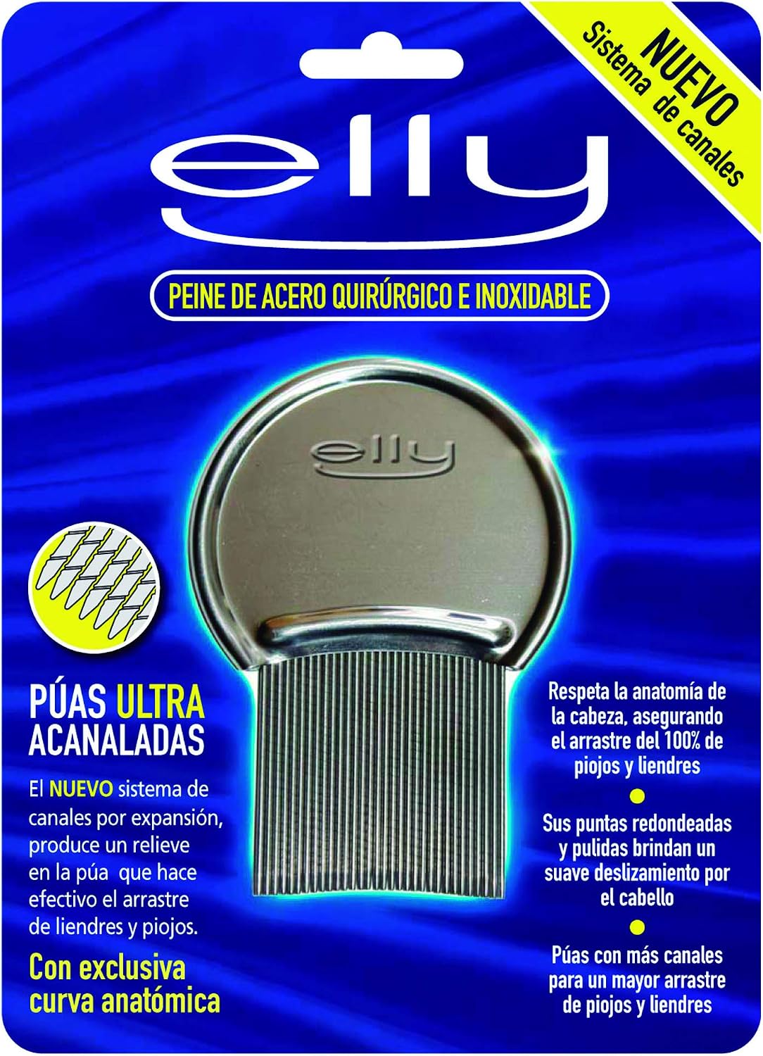 Elly Lice and Nit comb 1 unit 60 g, stainless steel