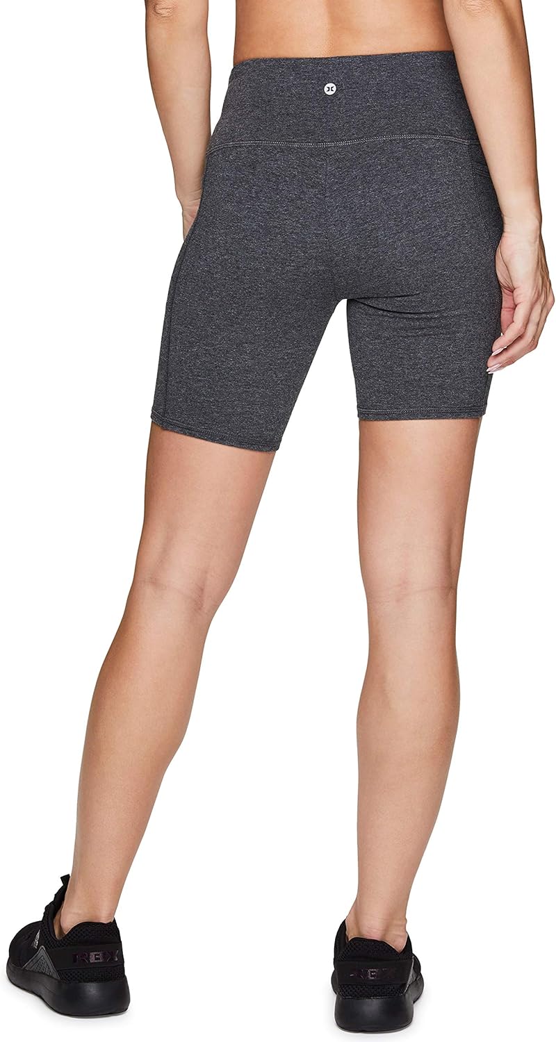 RBX Active Women's Cotton Spandex High Waist Running Bike Short: Clothing