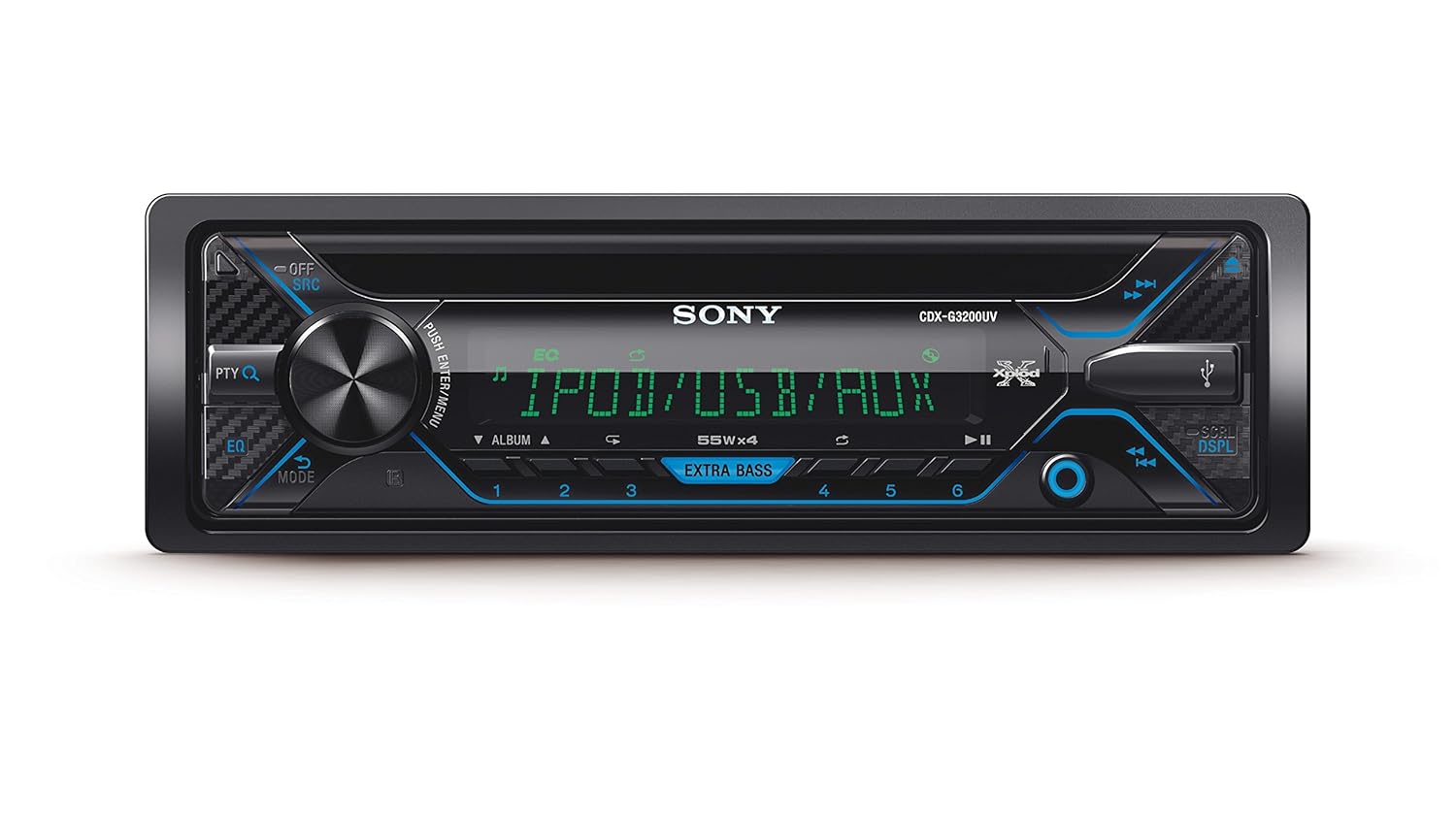 Sony CDXGUV EUR  Receptor de CD USB Extra Bass salidas de W