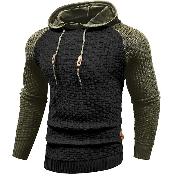 Zaitun Men's Knitted Turtle Neck Jumper - Button Collar, Warm Long Sleeve Sweater For Winter-447079