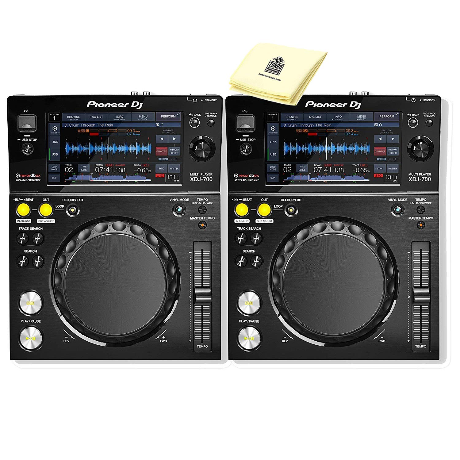 Pioneer Dj Xdj 700 Rekordbox Midi Compatible Compact Digital Dj Media Player Pair With Wi Fi Playback Advanced Playback Options And Pro Dj Link Interconnectivity Bundle With Zorro Polishing Cloth Buy Online In