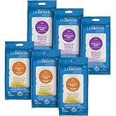 Dr. Brown's Healthy Wipes for Baby, Tooth/Gum + Nose/Face, 180 Count | Disposable Wipes Safely Clean Baby Teeth and Gums + Safely Clean &amp; Moisturize Baby Nose and Face, Hypoallergenic