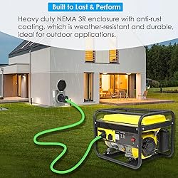 Veepeak 50 Amp Generator Inlet Box with Pre-Drilled