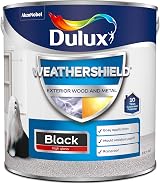 Dulux Weathershield Exterior High Gloss Paint 2.5 L Black view 2