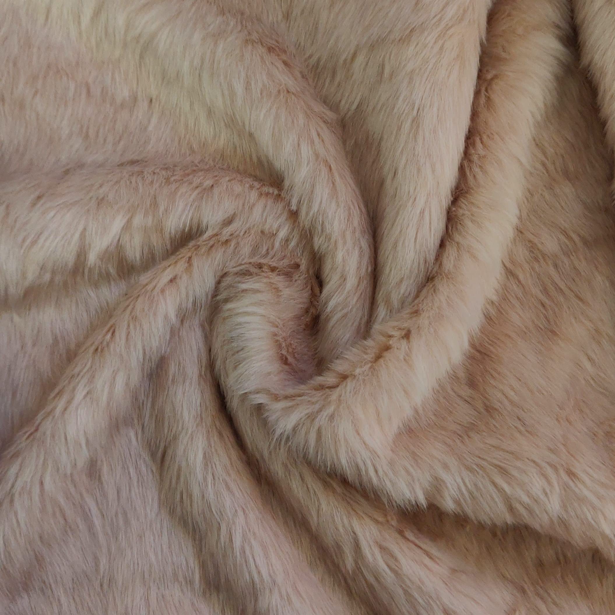 Super Luxury Faux Fur Fabric Material Mink Ripple, 1Mtr 150cm x 100cm