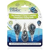 ByeKnot Fishing Knot Tying Tool | Fishing Line to Lure Connector | Protect from Fish Hooks | Tie Fishing Knots Easily | Cool Gadgets for Fishermen | Fishing Lure Accessory for Beginner Anglers