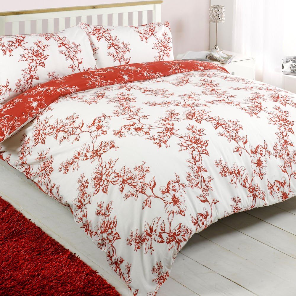 Hamilton McBride Toile Red Double Duvet Cover Set (Including Two