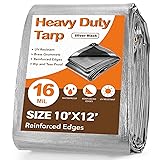 Pattiumo Tarp Waterproof 10 X 12 FT 16 Mil Heavy