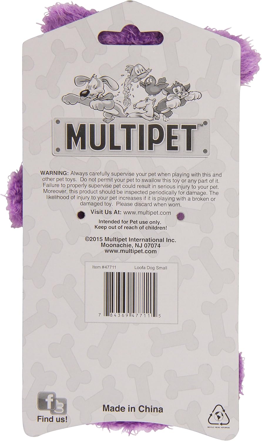 Pet Supplies : Pet Squeak Toys : Multipet International Original Loofa Dog Mini 6-Inch Dog Toy (Assorted colors) : 