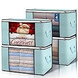 Budding Joy 90 L Large Storage Bags, 4 Pack Clothes