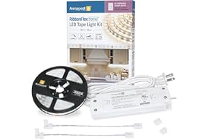 Armacost Lighting 421502 Ribbon Flex Home LED Tape Light Kit, 16 ft, AC Dimmable (3000K) 300 LED Lights