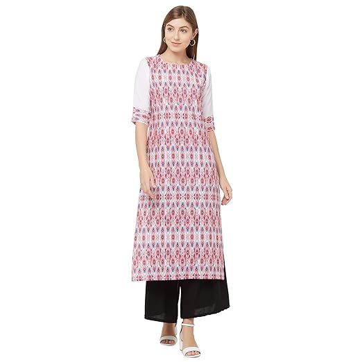 Womens crepe straight Kurta