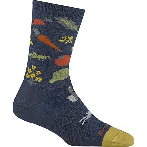Darn Tough Vermont Women's Farmer's Market Crew Lightweight Socks | 66% Merino Wool, True Seamless Toe, keeps feet dry, all-w