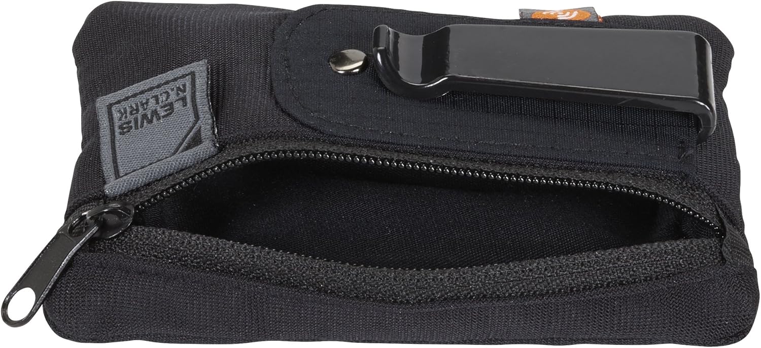  | Lewis N. Clark RFID-Blocking Hidden Clip Stash Travel Belt Wallet, Black, One Size | Travel Wallets