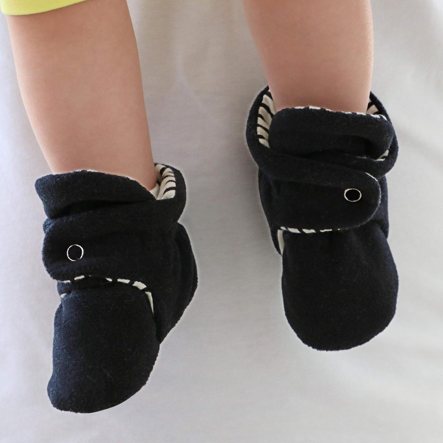  | Ella Bonna Mini Fleece Booties with Non Skid Bottom | Flexible | for Baby Boys Girls Toddlers | Boots