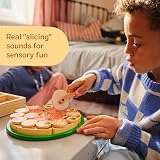Melissa & Doug Wooden Pizza Kitchen Role Play Set 6 slices 50 toppings view 6