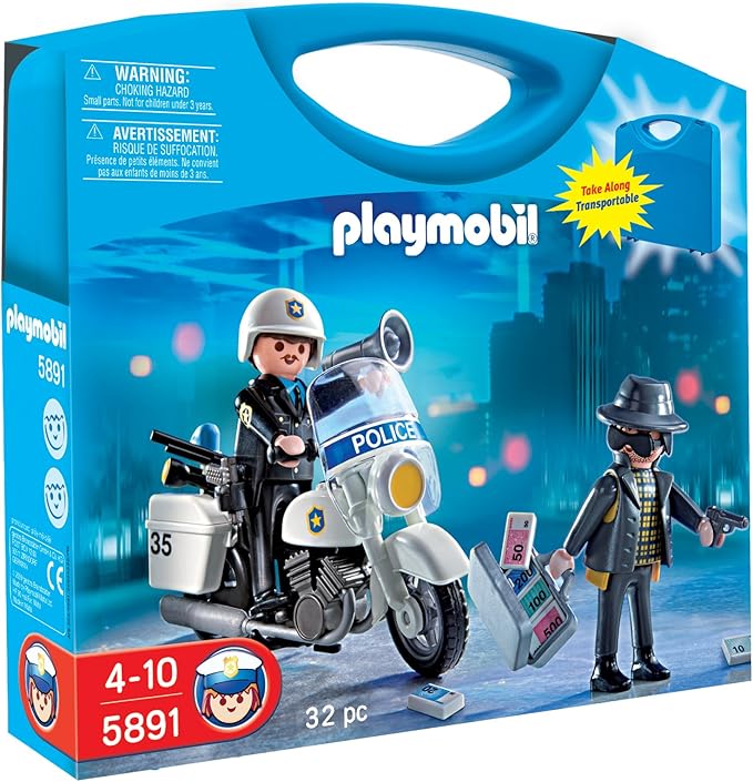 playmobil police carry case