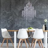 Giggi 3-Tier Clear Chandelier Light Shade 32cm Dia 42cm H view 8