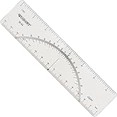 Westcott Protractor Ruler, 6", Transparent (W-44)