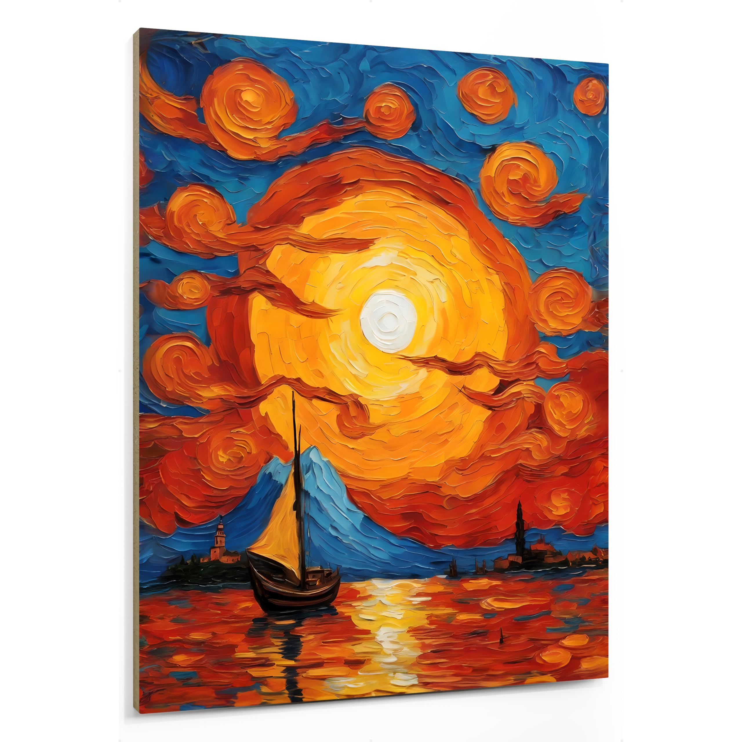 emmena - Great Artists Reimagine Famous Artworks 5 Wooden Picture - 20 x 25 cm