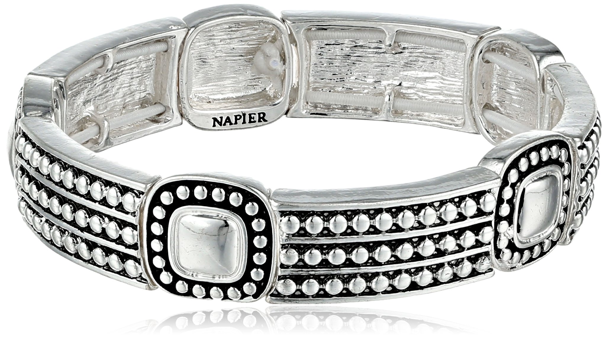 Pulsera elástica plateada Napier Well Suited