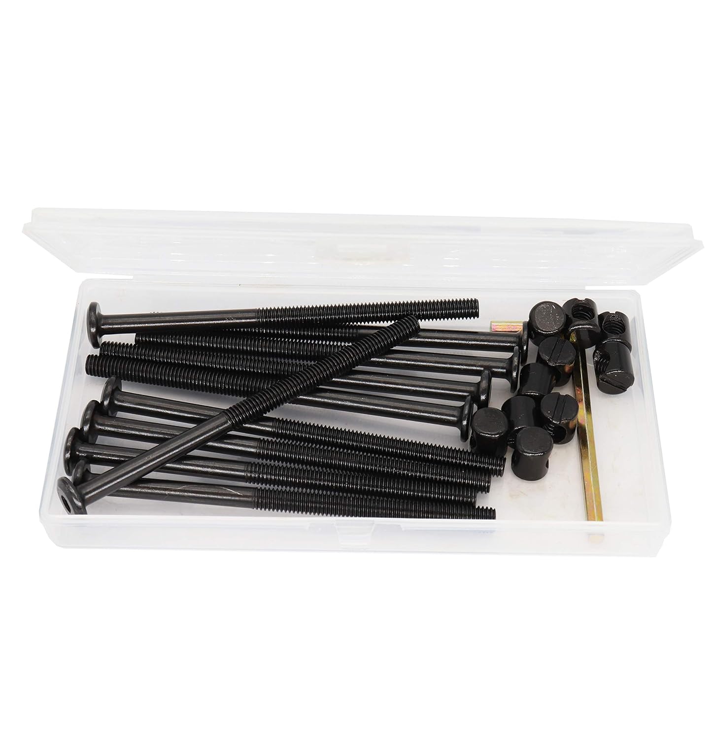 cSeao 10Pack M6 100mm Black Socket Cap Screws Barrel Nuts