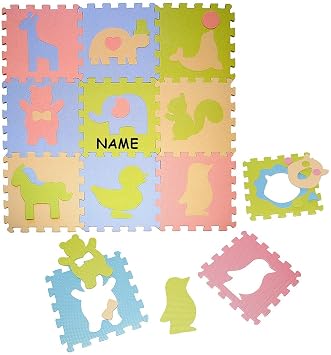 Unbekannt Set Puzzle Teppich Aus Moosgummi 9 Matten