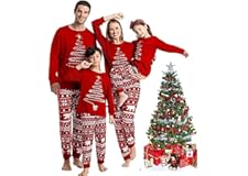 LOHILL Matching Christmas Pajamas Sets Matching Family Christmas PJs Xmas Printed Sleepwear Holiday Christmas Jammies