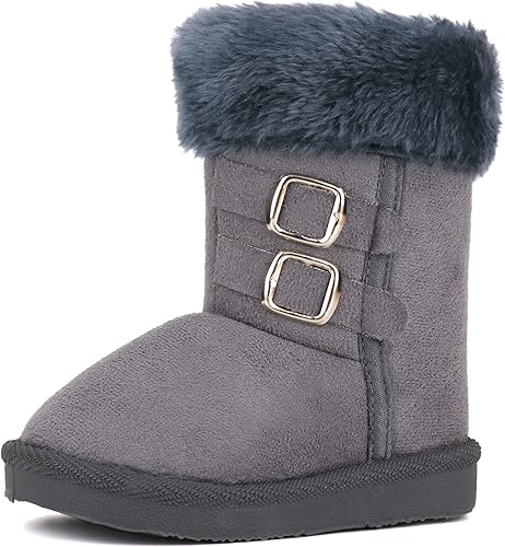 kids faux fur boots