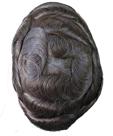 Amazon Com Swiss Lace 100 Human Hair Replacement For Men Toupee