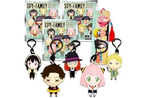 SCREEN LEGENDS Spy X Family Blind Bag Party Favors 3 Pack – Bundle with 3 Spy X Family Bag Clips Plus Bookmark| Spy Family Bag Clip for Kids