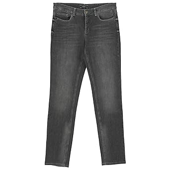 MAC JEANS, Damen Jeans Hose, Angela Pipe,Stretchdenim,Grey Used [21677]