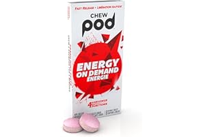 Chewpod Energy Gum - Trial Pack (8 pcs) - 100mg Caffeinated Chewing Gum for Running, Workouts, and Staying Awake & Alert - Fast Acting, Sugar Free Alternative to Coffee and Energy Drinks