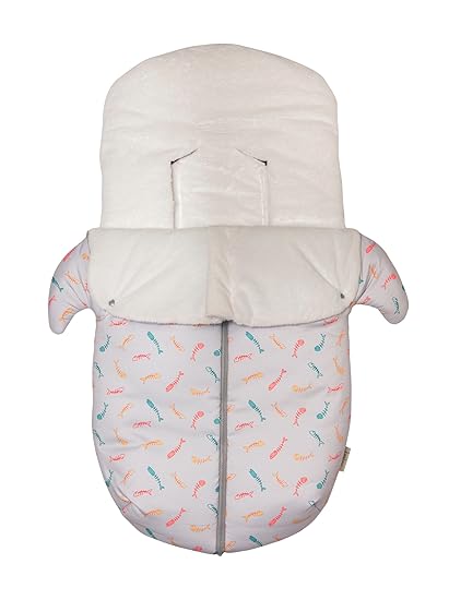 Baby Bites ORIGINAL - Saco sillita de paseo GRIS CLARO, estampado ...