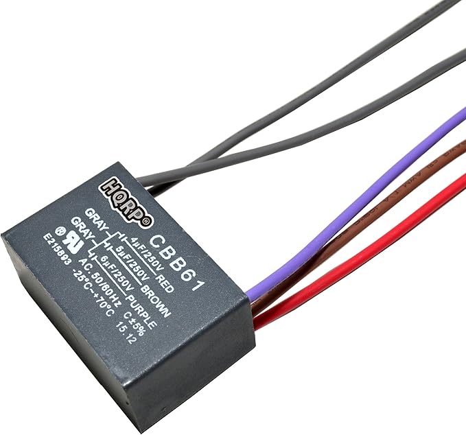 HQRP Capacitor compatible with Hampton Bay Ceiling Fan 4uf