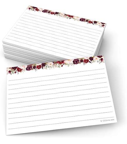 Aazon.co : ADE IN USA – Debra Dale Designs Sall Ruled Index Cards 2\" X 3.5\" – 1,000 Ct In 5...