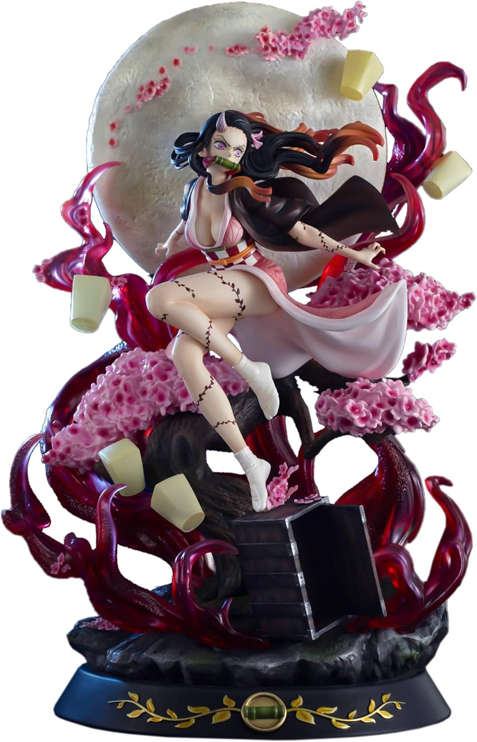 OCQBI Demon Slayer Figure - Magic Cube Studio Nezuko Resin Made 1/6 Scale Statue, 45 cm (17.7 Inch) High, Senior and Delicate Figure Statue, 520 Units Sold Worldwide