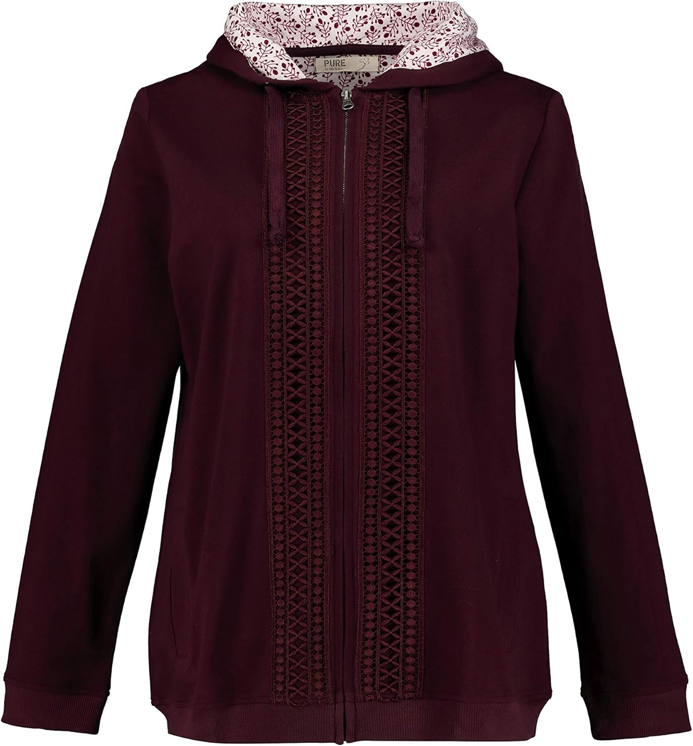 Giacca Di Felpa Ulla Popken Per Gravidanza - Plus Size, Con Cappuccio E Tasche Zip