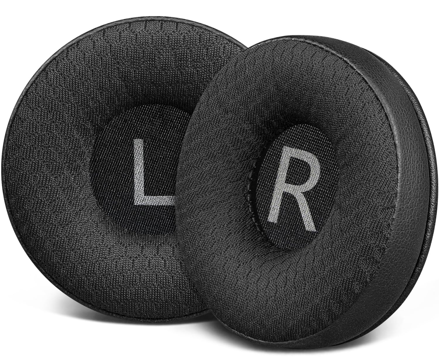 SOULWIT 60mm Ear Pads Replacement for Plantronics HW510/HW520, Audio 310/345/476/628, Earpads for Poly Blackwire C210/C220/C310/C320/C325/C3200/C3210/C3220/C3225, Cushions with Durable Mesh Fabric