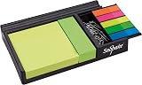 Snopake Desk Memo Set with Neon Sticky Notes and Index Highlighters view 2