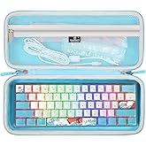 Tourmate Hard Storage Case for 60% Snpurdiri/DIERYA/Owpkeenthy/MageGee/TMKB/Camiysn 60% Percent Keyboard - Travel Box for RK Royal KLUDGE/CORBOBO WK61 Mechanical Keyboard(Only Box)
