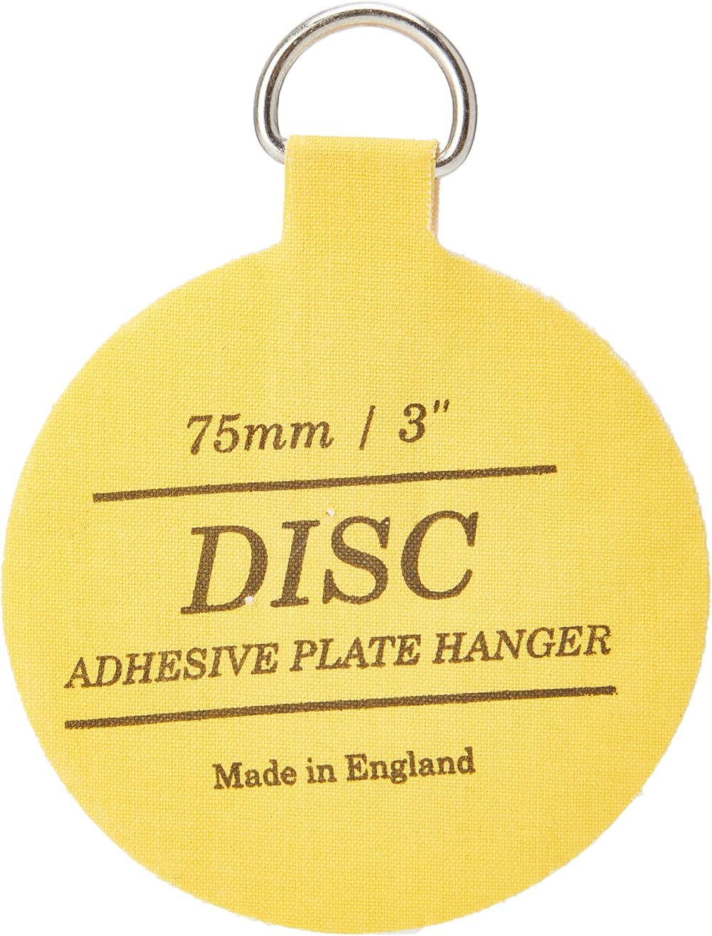Disc 14226 75mm Adhesive Plate Hanger Yellow - Strong Wall Mount