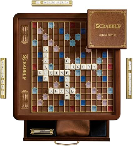 Scrabble Luxury Edition Board Game by Winning Solutions: Amazon.es: Juguetes y juegos