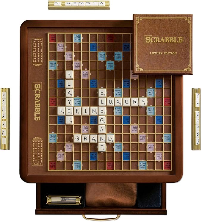 Scrabble Luxury Edition Board Game by Winning Solutions: Amazon.es: Juguetes y juegos