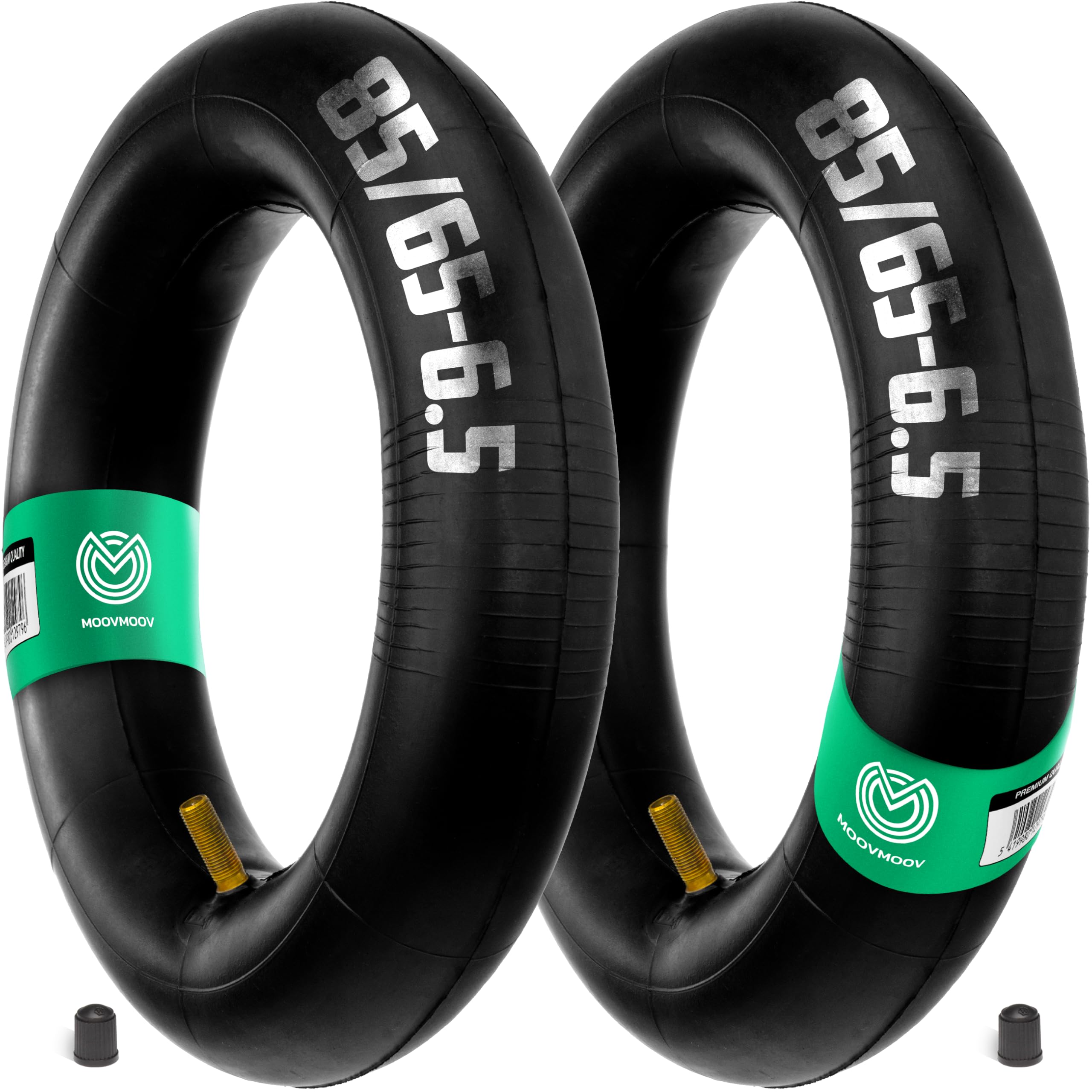 MOOVMOOV - 2 x Inner Tubes 85/65-6.5 (10 Inches) with Straight Valve | for Electric Scooter, Hoverboard, Mini Scooter, Compatible with 85-65-6.5/10 or 10x3.00-6.5 Tyres.