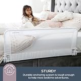 Dreambaby Prague Toddler Bed Guard Foldable Safety Rail 110cm Wide White view 3